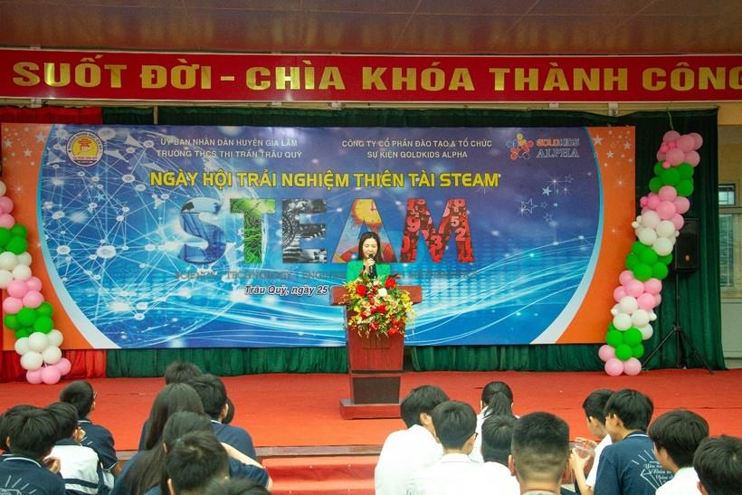 Học sinh hào hứng với trải nghiệm STEAM tại trường ảnh 1