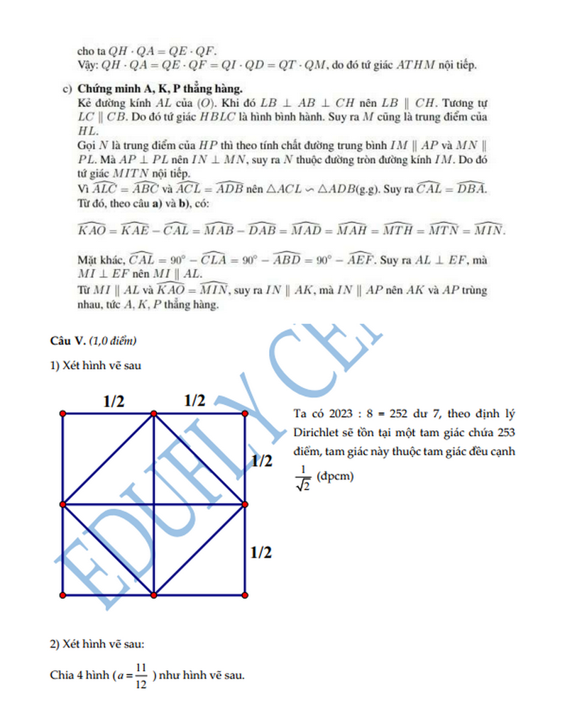 Gợi ý lời giải đề thi Toán vào lớp 10 hệ chuyên của Hà Nội ảnh 5