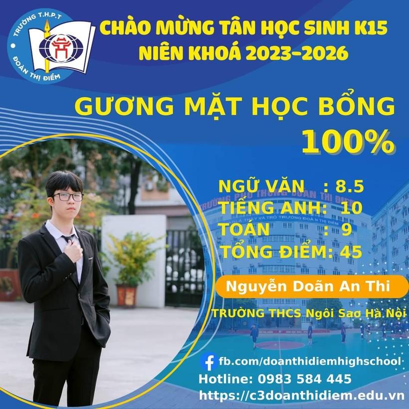 Nhiều học sinh xuất sắc vào lớp 10 được nhận học bổng 100% ảnh 1