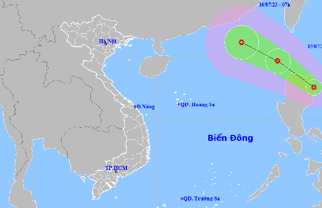 Biển Đông chuẩn bị đón áp thấp nhiệt đới, gió giật cấp 8 và có khả năng mạnh thêm - Ảnh 1.