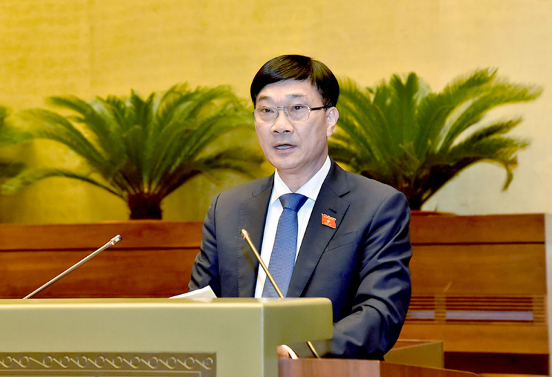 Chủ nhiệm Ủy ban Kinh tế Vũ Hồng Thanh phát biểu tại Hội nghị.