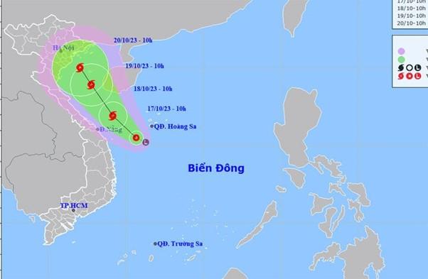 Thời tiết hôm nay 18/10: Mưa lớn miền Trung dịch lên phía Bắc, áp thấp nhiệt đới mạnh lên có đường đi khá ít gặp - Ảnh 1.