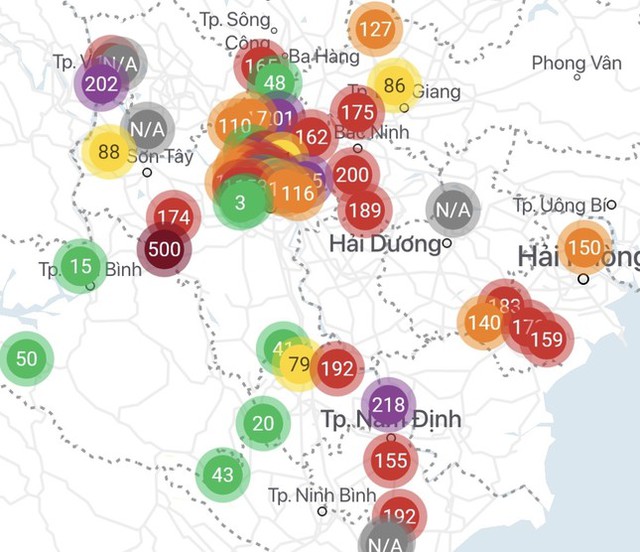 Chất lượng không khí Hà Nội ô nhiễm rất nghiêm trọng, AQI vượt mức quy định và gây hại cho sức khỏe - Ảnh 2.