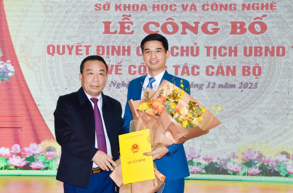 Bổ nhiệm Phó Giám đốc Sở Khoa học và Công nghệ tỉnh Nghệ An