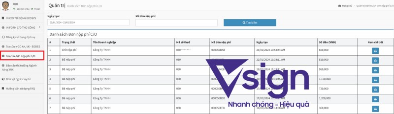 Bộ Công Thương bổ sung tính năng quản lý tiện ích hỗ trợ khai báo C/O và in C/O điện tử