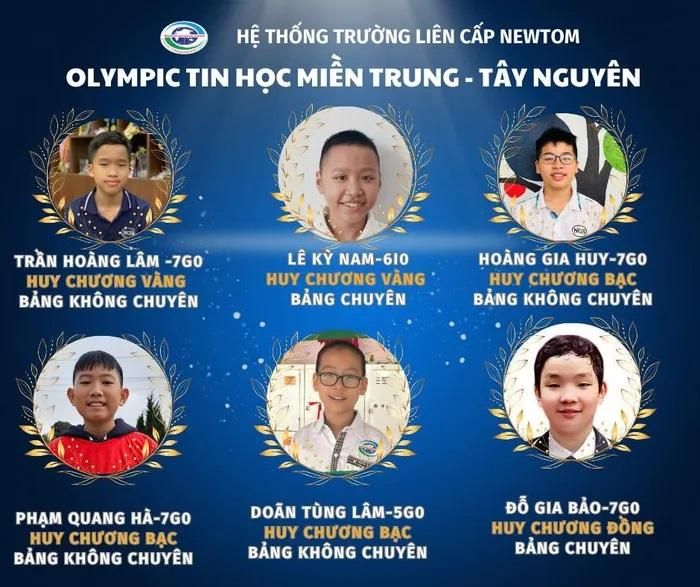 Học sinh Trường Liên cấp Newton giành 6 huy chương – thành tích ấn tượng tại Kỳ thi Olympic Tin học miền Trung - Tây Nguyên lần thứ 5