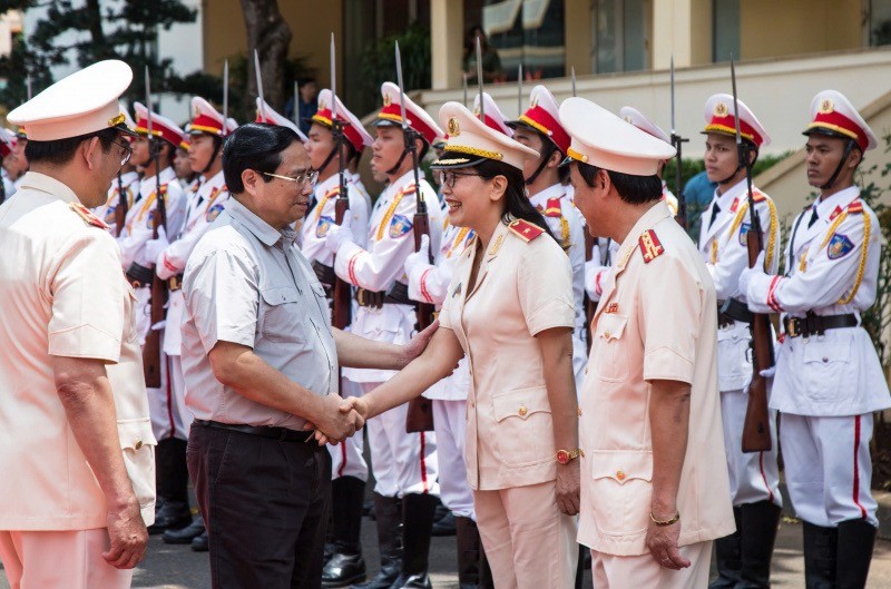 Thủ tướng Chính phủ Phạm Minh Chính đã đến thăm, động viên cán bộ, chiến sĩ Công an tỉnh Đắk Lắk (