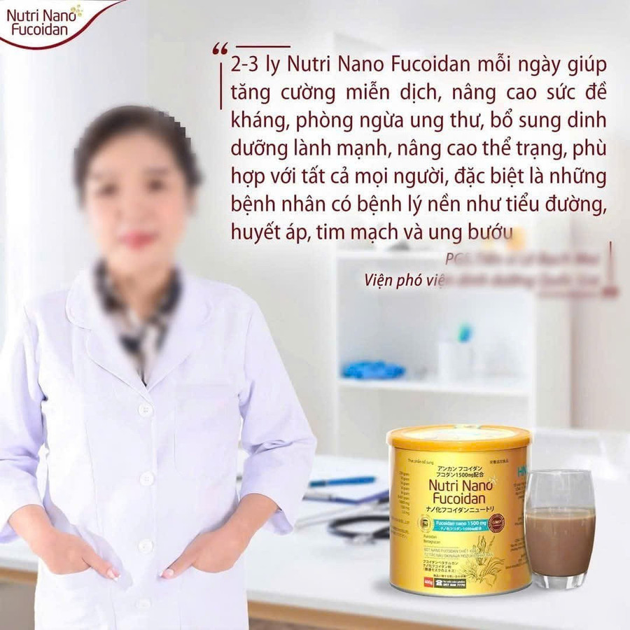 Hình ảnh được cho là chuyên gia dinh dưỡng khuyên dùng: "Uống 2-3 ly Nutri Nano Fucoida mỗi ngày sẽ phòng ngừa ung thư?". z6623173699294-5982bf8149b3c662e53d4cf0a86b7161.jpg