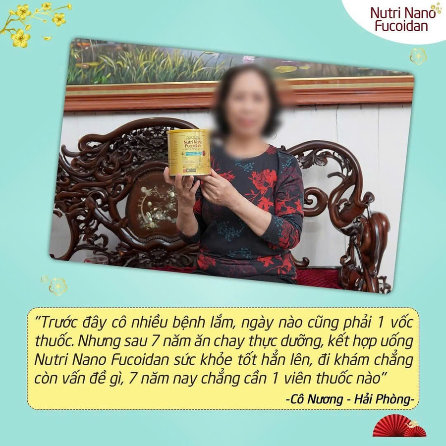 Nutri Nano Fucoidan chỉ là thức uống ngũ cốc, không có công dụng chữa bệnh. z6618627140802-d73386024ea628f972ab256394b25662.jpg