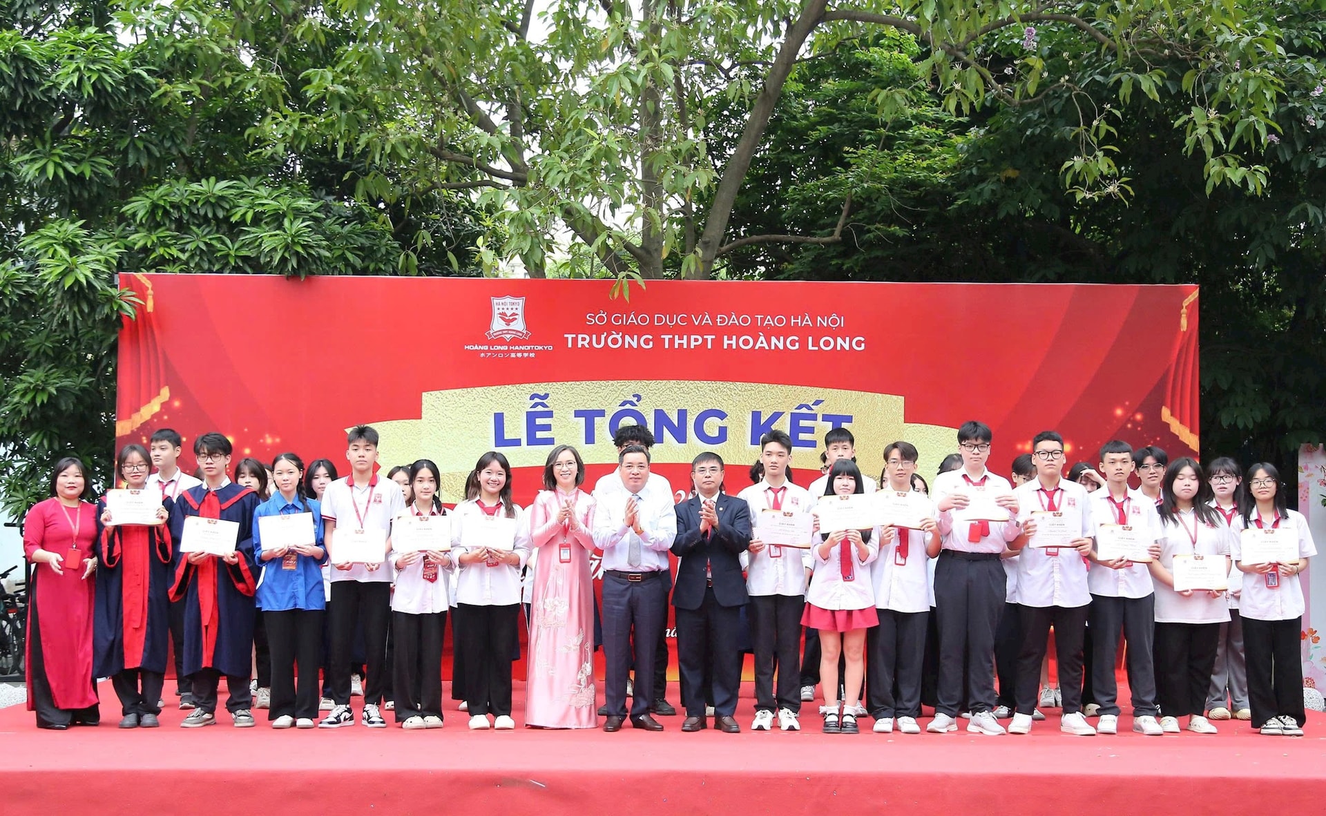 Nhà trường đặt mục tiêu đạt tỷ lệ tốt nghiệp 100% trong kỳ thi năm nay. Ảnh: ĐC