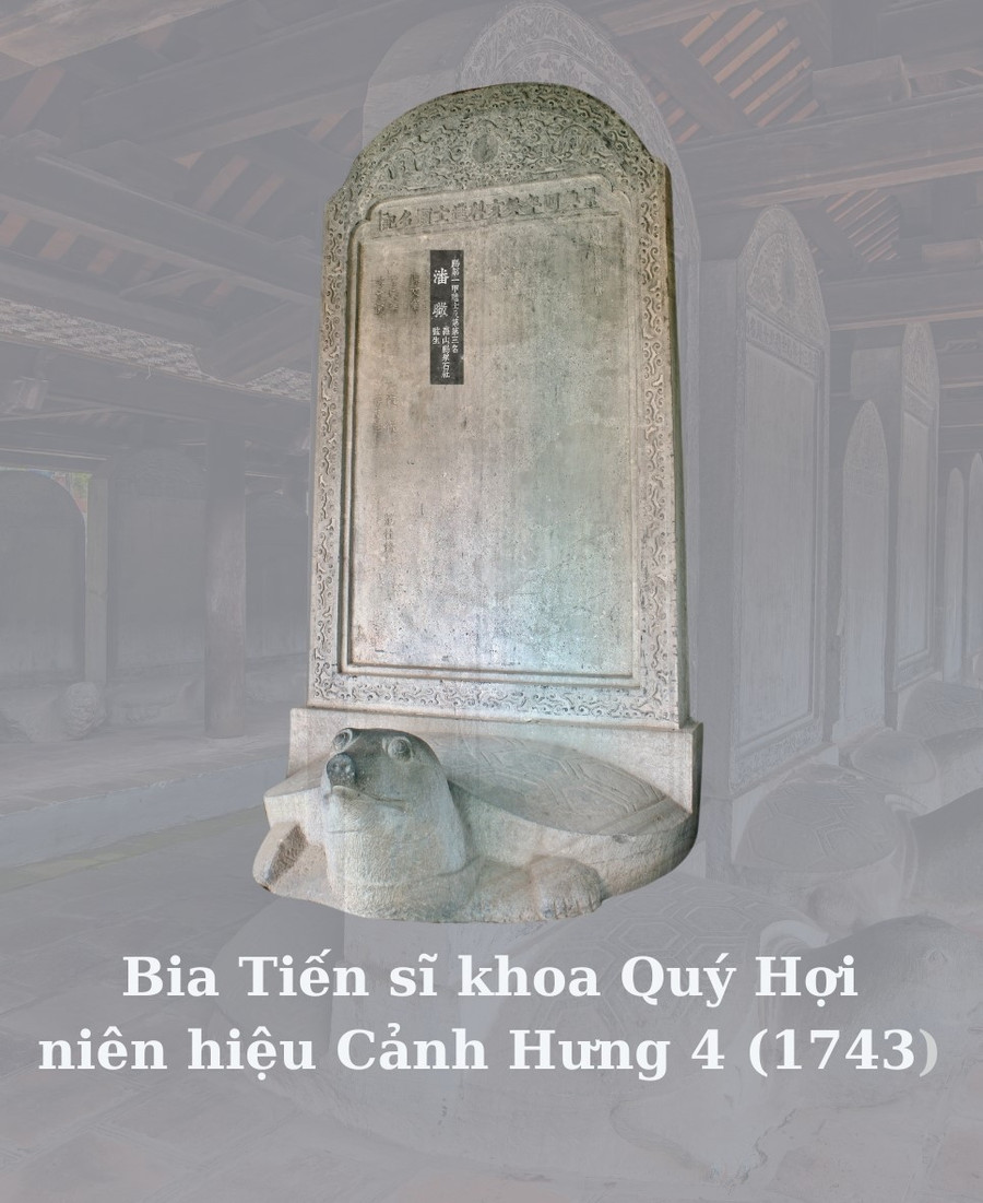 Văn bia đề danh cho biết, Nguyễn Hoàn là một trong 7 người đỗ đại khoa trong khoa thi Quý Hợi (1743). vi-dai-khoa-noi-chi-cha-lam-thay-chua-trinh-1.jpg