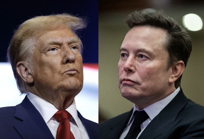 Tổng thống Mỹ Donald Trump và tỷ phú Elon Musk