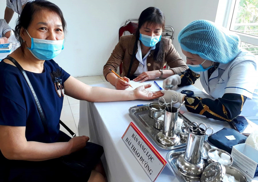 Bệnh nhân khám sàng lọc bệnh tiểu đường. Ảnh minh họa: TT