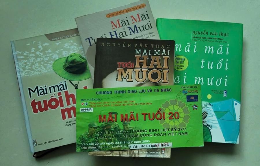Một số tác phẩm CLB 'Mãi mãi tuổi 20' đã xuất bản và phát hành. Ảnh: NVCC.