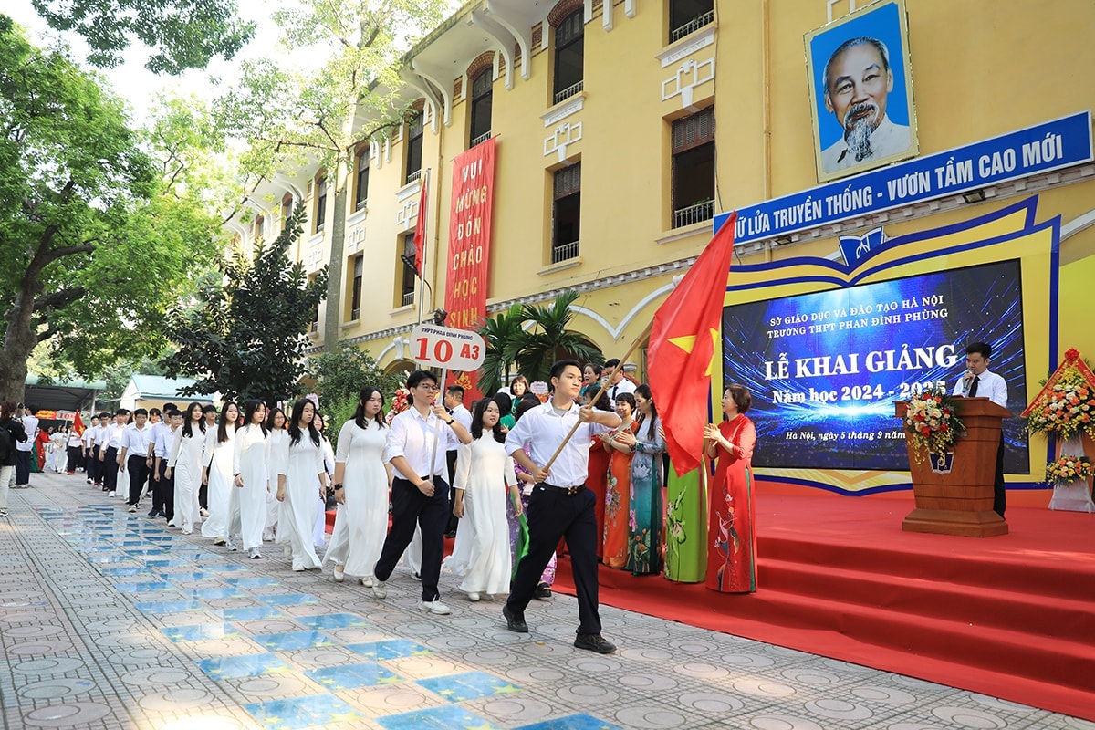 Lễ khai giảng năm học 2025-2026 sẽ được tổ chức kết hợp với lễ kỷ niệm 80 năm thành lập Bộ Quốc gia giáo dục (nay là Bộ Giáo dục và Đào tạo). Ảnh: Thái Thành