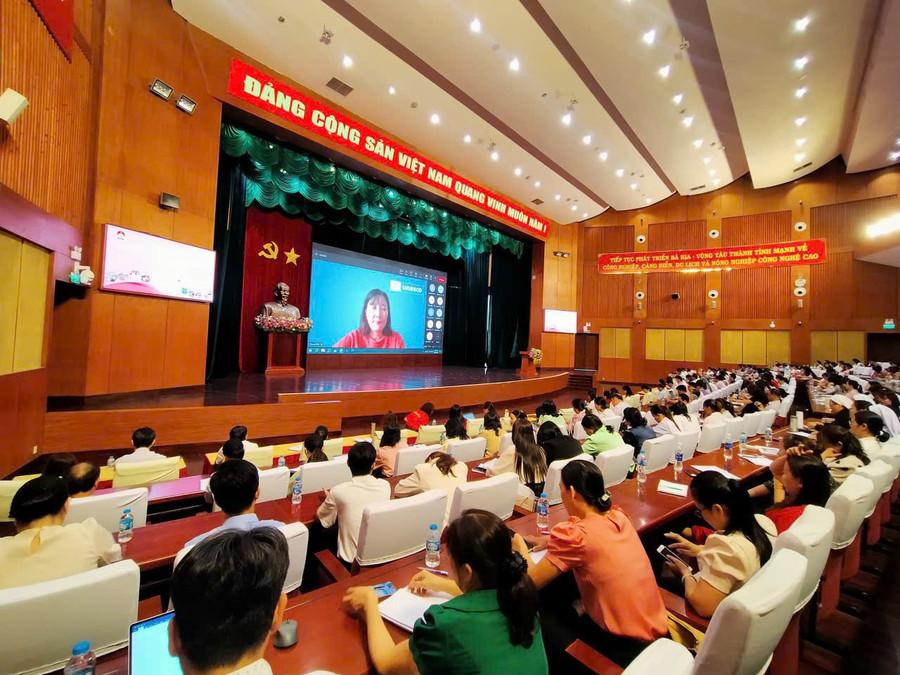Hội nghị tập huấn được triển khai trực tuyến tại 17 điểm cầu trên địa bàn TPHCM.