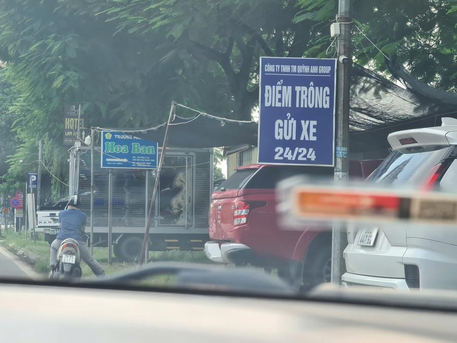 Điểm trông giữ xe của Công ty TNHH TM Quỳnh Anh Group.