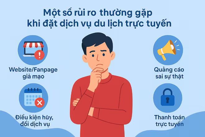 Người dân kiểm tra kỹ thông tin khi đặt dịch vụ du lịch trực tuyến