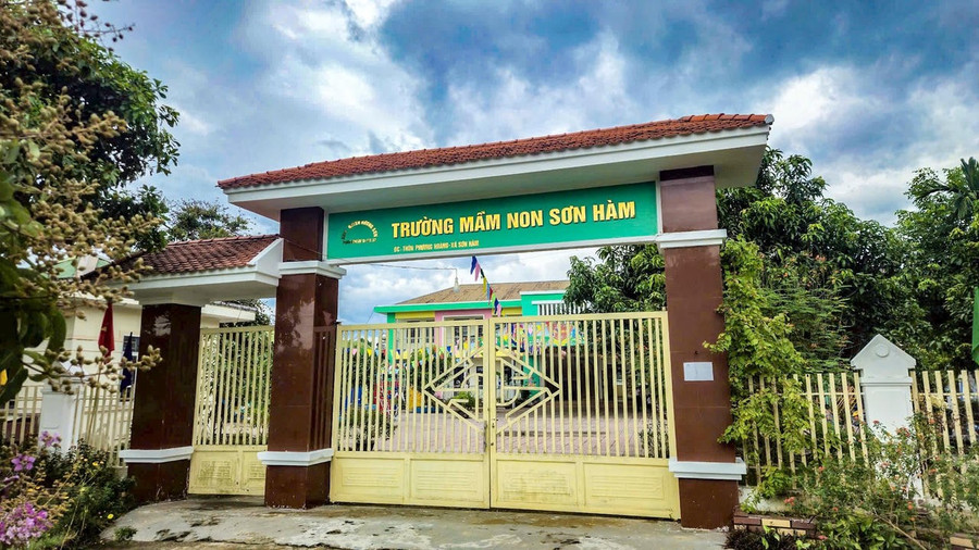Trường Mầm non Sơn Hàm. (Ảnh: Cẩm Kỳ)