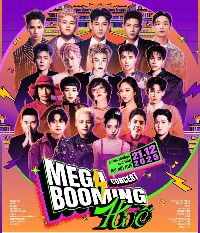 Mega Booming Day 2 trở lại với sự góp mặt của 21 nghệ sĩ