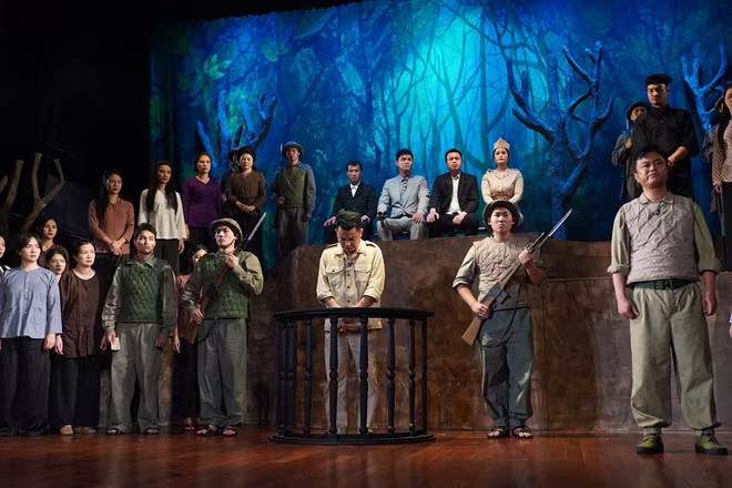 Cảnh trong vở "Đêm trắng" Cảnh trong vở "Đêm trắng"