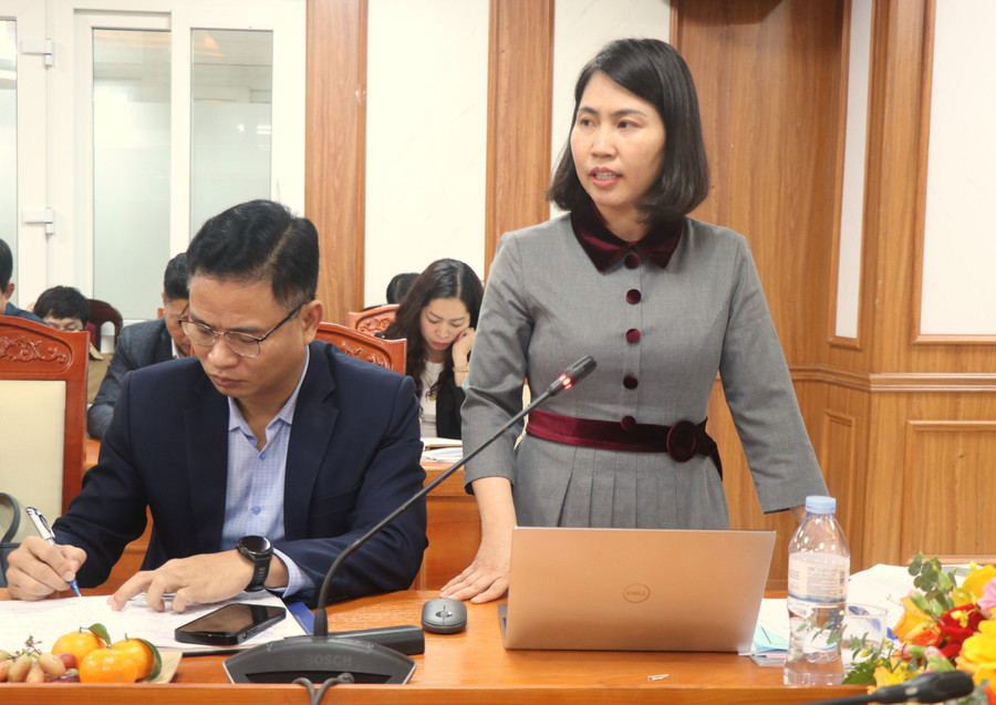 Giám đốc Sở Văn hóa, Thể thao và Du lịch tỉnh Bắc Ninh Bùi Thị Thu Thủy phát biểu. anh-4.jpg