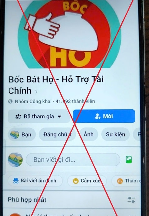Hội nhóm cho vay lãi nặng trên mạng
