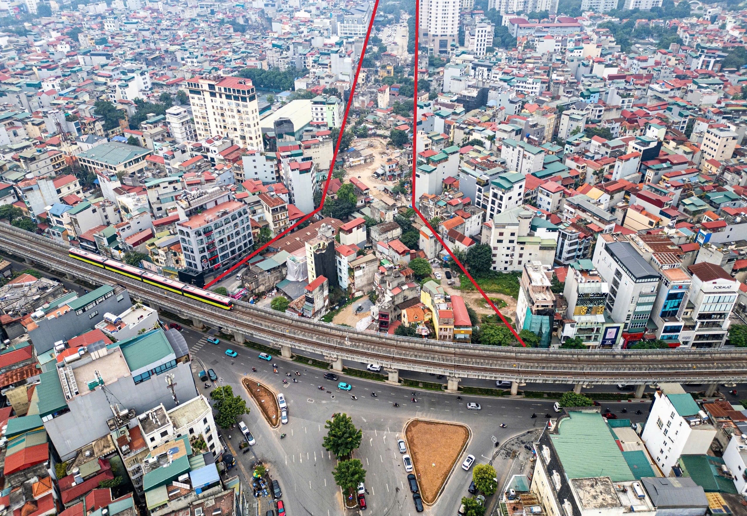 Dự án đường Vành đai 2,5 đoạn Cầu Giấy - Dịch Vọng triển khai nhiều năm nhưng còn vướng mặt bằng