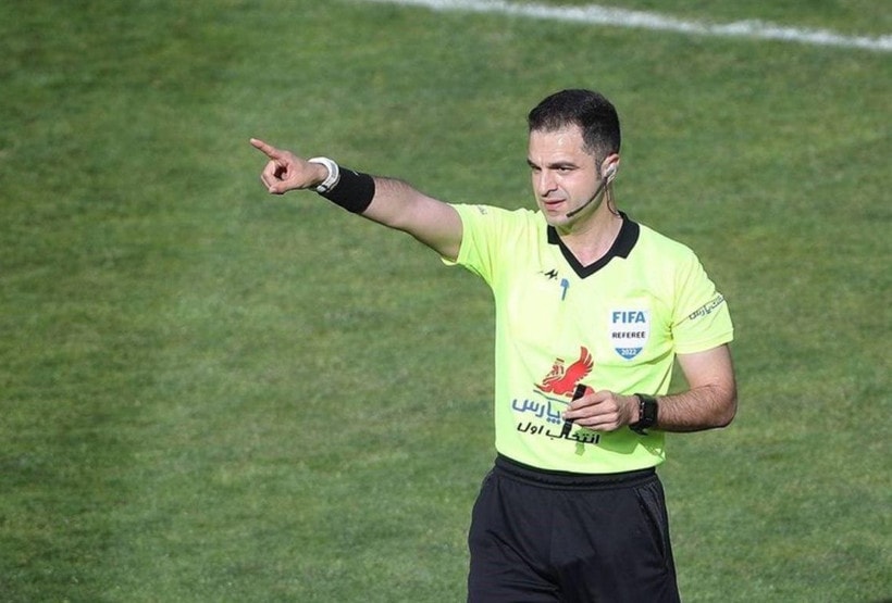 Trọng tài Payam Heydari. (Nguồn: Tasnim News Agency).