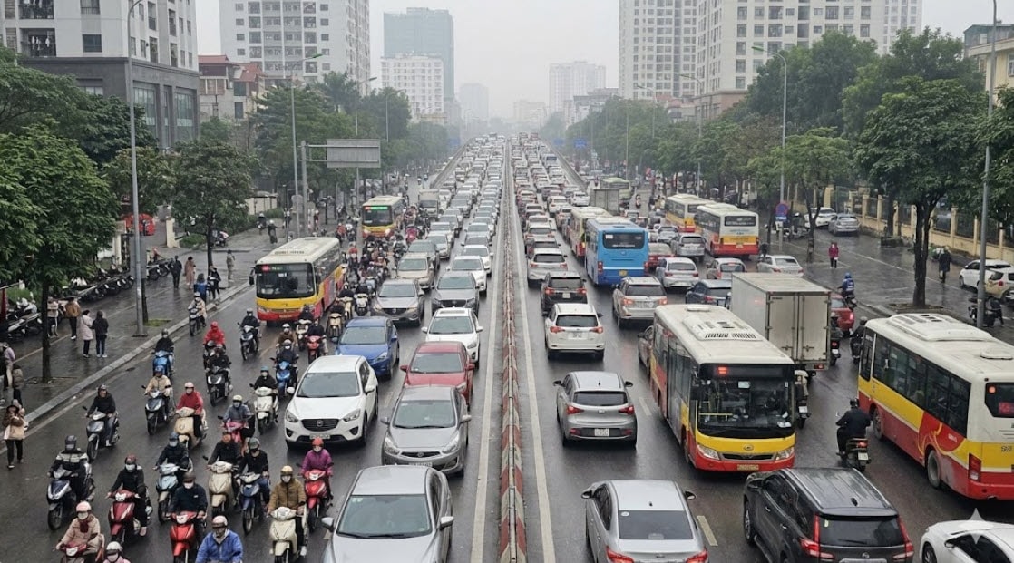 giao thông hà nội sáng 29-1