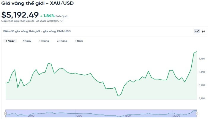 Diễn biến giá vàng thế giới trong 24h qua. bieudogiavang242.jpg