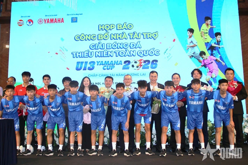 47 đội bóng tranh tài Giải bóng đá thiếu niên U13 toàn quốc năm 2026