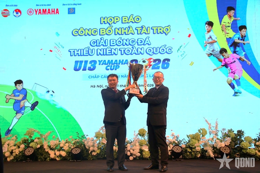 47 đội bóng tranh tài Giải bóng đá thiếu niên U13 toàn quốc năm 2026