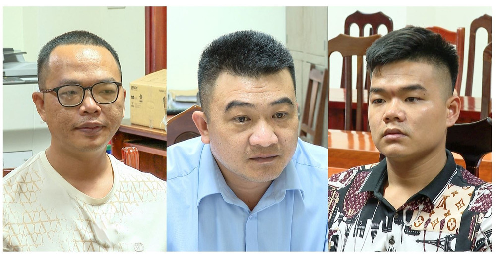 Các đối tượng Lê Thế Hải, Lê Thế Bẩy và Khuất Tiến Minh. 21169.jpg