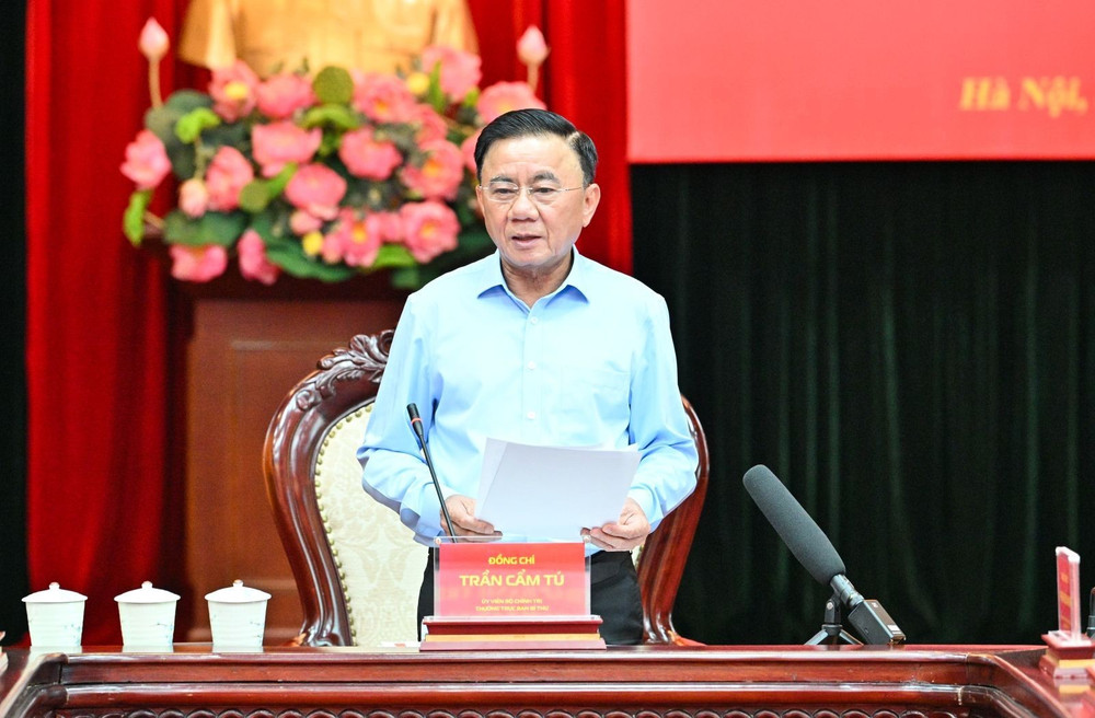 Đồng chí Trần Cẩm Tú, Ủy viên Bộ Chính trị, Thường trực Ban Bí thư - Ảnh: dangcongsan.vn a5-kl2-1781304108.jpg