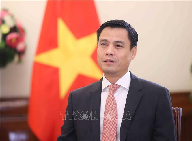 Thứ trưởng Bộ Ngoại giao Đặng Hoàng Giang. Ảnh: TTXVN Thứ trưởng Bộ Ngoại giao Đặng Hoàng Giang. Ảnh: TTXVN