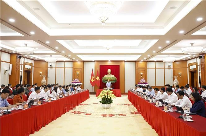 Tổng Bí thư, Chủ tịch nước Tô Lâm chủ trì cuộc làm việc với ngành Giáo dục và Đào tạo. Ảnh: Thống Nhất/TTXVN Tổng Bí thư, Chủ tịch nước Tô Lâm chủ trì cuộc làm việc với ngành Giáo dục và Đào tạo. Ảnh: Thống Nhất/TTXVN