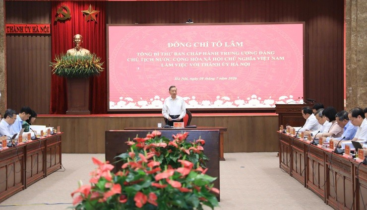 Tổng Bí thư, Chủ tịch nước Tô Lâm phát biểu. Ảnh: HNP