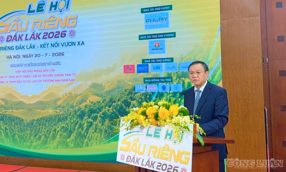 Ông Đào Mỹ, Phó Chủ tịch UBND tỉnh Đắk Lắk phát biểu tại họp báo. Ảnh: Đình Trung clo_br_1784532524015-1499454592867780915-1476246902462184064-3b421660c2de4e7c3586a2eaa3ee0bc7.jpg