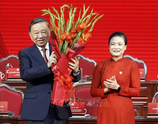 Tổng Bí thư, Chủ tịch nước Tô Lâm giữ cương vị Chủ tịch danh dự Hội Chữ thập đỏ Việt Nam nhiệm kỳ 2026 - 2031. Ảnh: Thống Nhất/TTXVN.