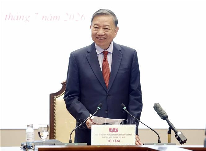 Tổng Bí thư, Chủ tịch nước Tô Lâm phát biểu. Ảnh: Thống Nhất/TTXVN