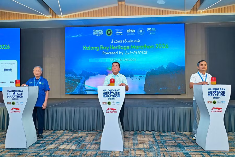 Ban Tổ chức công bố mùa giải Marathon Quốc tế Di sản Hạ Long 2026.