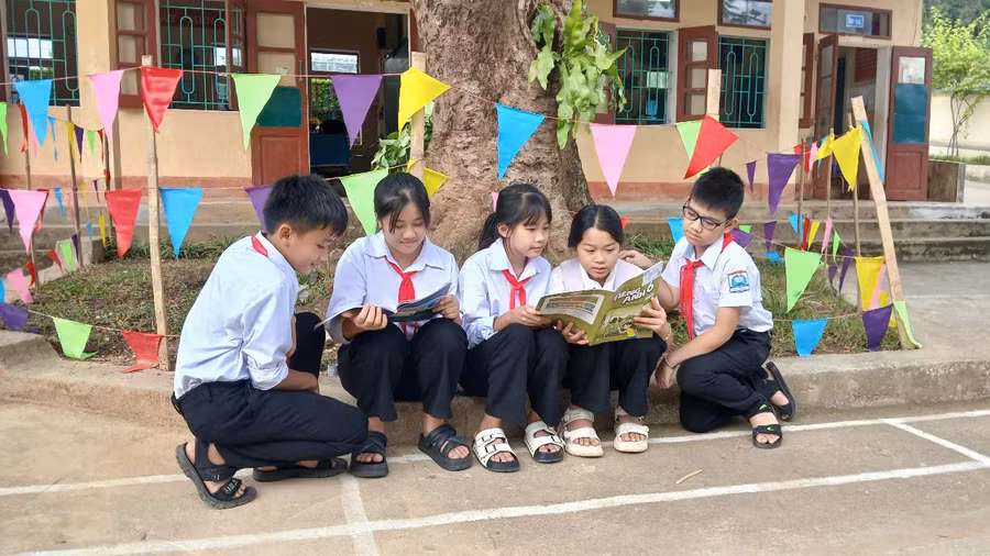 Học sinh Trường Phổ thông DTBT THCS Na Mèo (xã Na Mèo, Thanh Hóa).