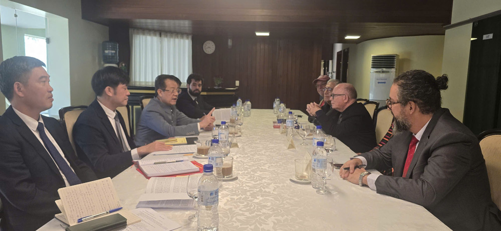 Ông Lê Hồng Quang, Ủy viên Trung ương Đảng, Phó trưởng Ban Nội chính trung ương thăm và làm việc với Hội Hữu nghị Brazil - Việt Nam. Ảnh: CTV le-hong-quang-3.jpg