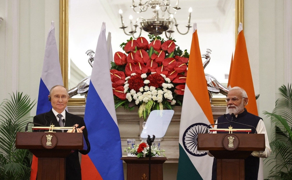 Tổng thống Nga Putin và Thủ tướng Ấn Độ Modi hội đàm vào tháng 12/2025. Ảnh: Kremlin.ru word-avatar.jpg