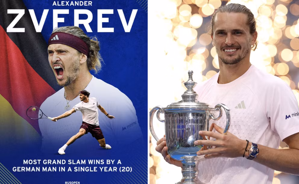 Alexander Zverev tạo nên những cột mốc mới. Ảnh: US Open anh-man-hinh-2026-09-14-luc-093913.png