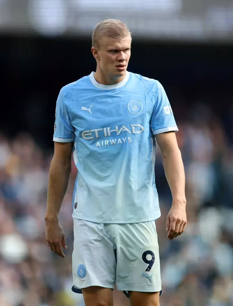 Erling Haaland còn hợp đồng với Man City đến năm 2034 và không có điều khoản giải phóng tự động nếu CLB xuống hạng. Ảnh: Man City. haaland-1.jpg