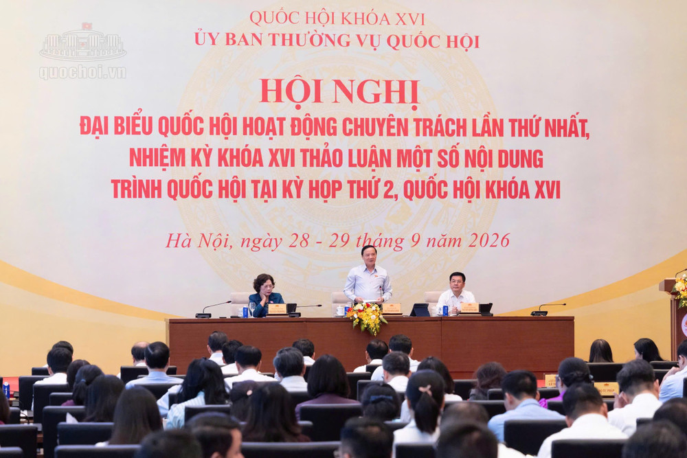 Hội nghị đại biểu Quốc hội hoạt động chuyên trách sáng 29/9 (ảnh Media.quochoi). 91.jpg